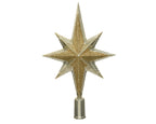 Shatterproof light gold tree topper