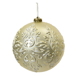 Large champagne decorative shatterproof baubles (3 Styles)