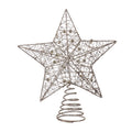 Champagne gold star tree topper