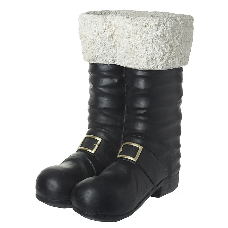 Black Santa boots