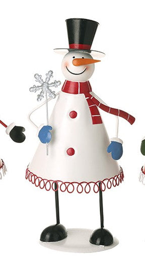 Metal deer, snowman and Santa mix