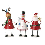Metal deer, snowman and Santa mix