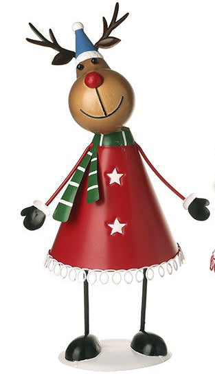Metal deer, snowman and Santa mix