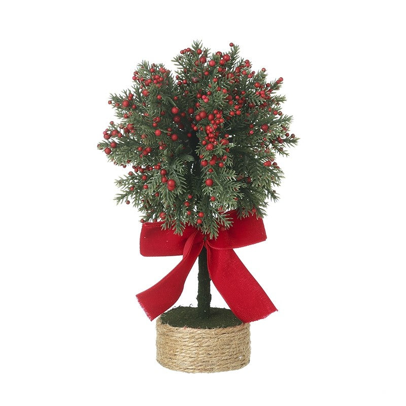 Red berry tree with red ribbon (Small)