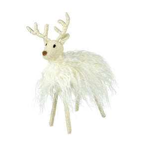 Wool reindeer with woolly coat dec