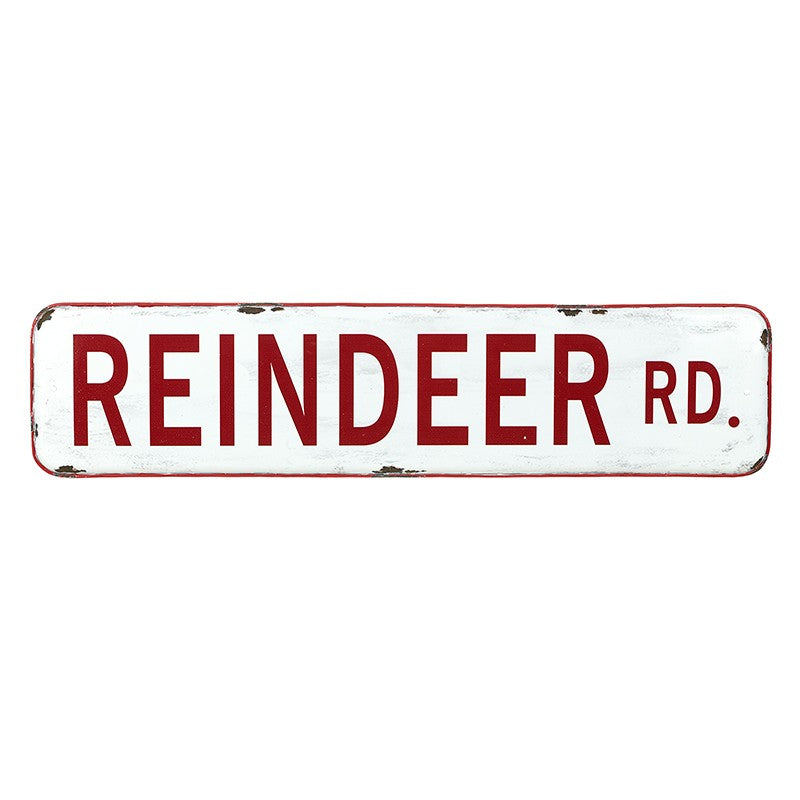 Reindeer road sign