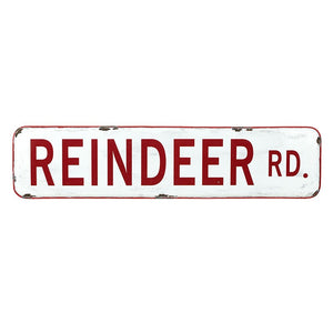 Reindeer road sign