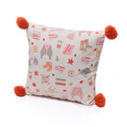 Cosy chapter sweater weather cushion with Pom poms