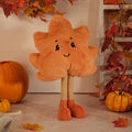 Harvest home plush decorative standing maple leaf