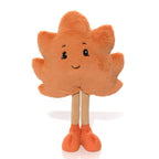 Harvest home plush decorative standing maple leaf