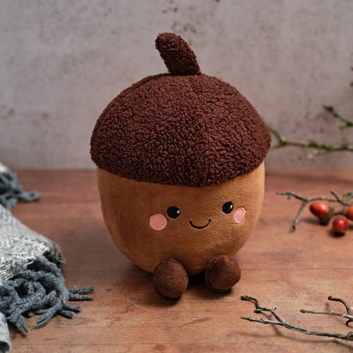 Toadstool tales brown acorn doortstop