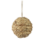 Weaved waterhyacinth ball hanging dec