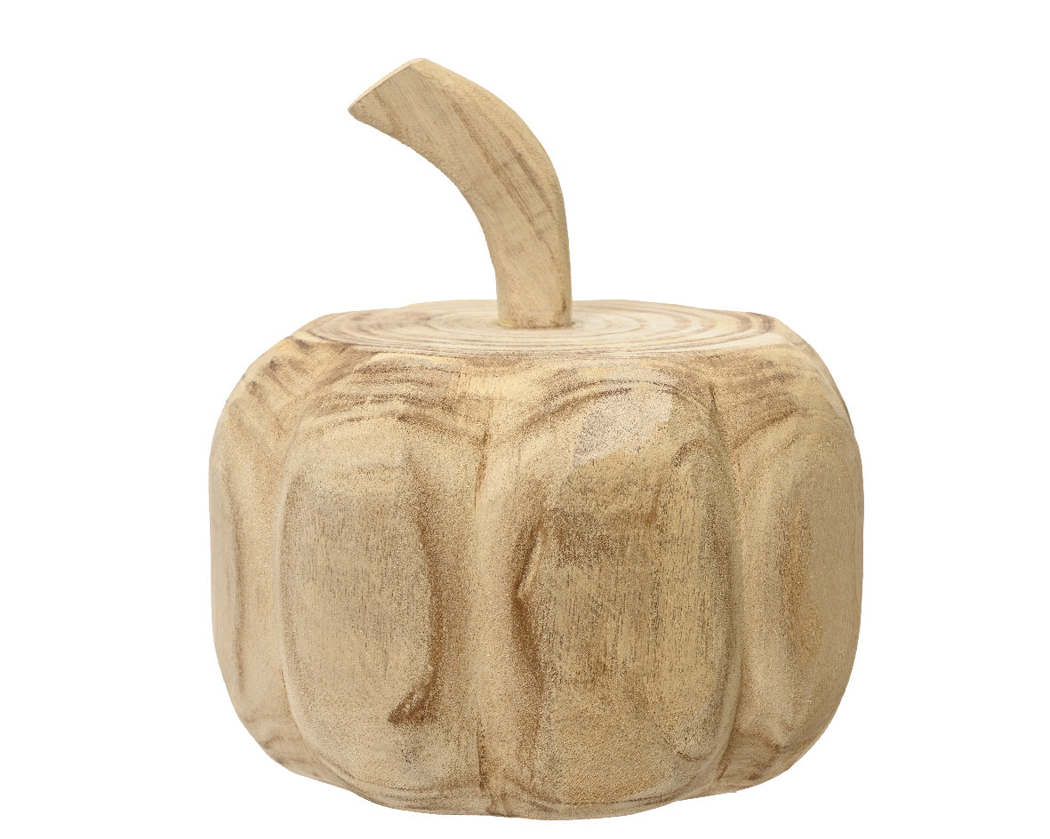 Paulownia wood carved pumpkin