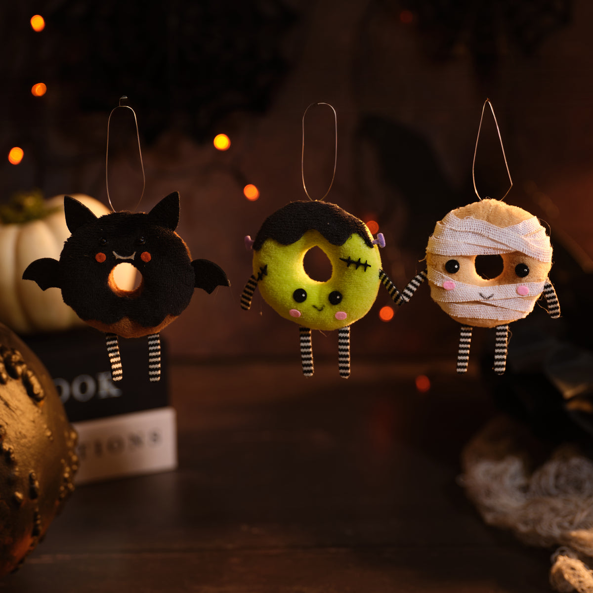 Spooky donut hanging dec