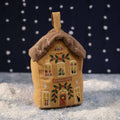 Christmas market fabric door stop