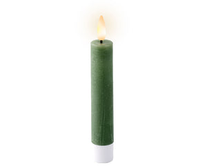 Green LED wick dinner candle (14.5cmH)