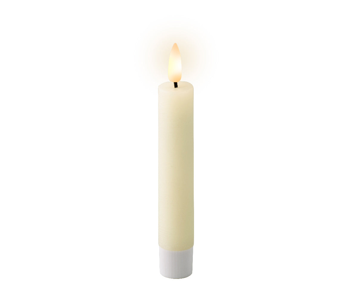 Cream LED wick dinner candle (14.5cmH)