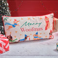 Christmas pets ‘Merry woofmas’ printed cushion
