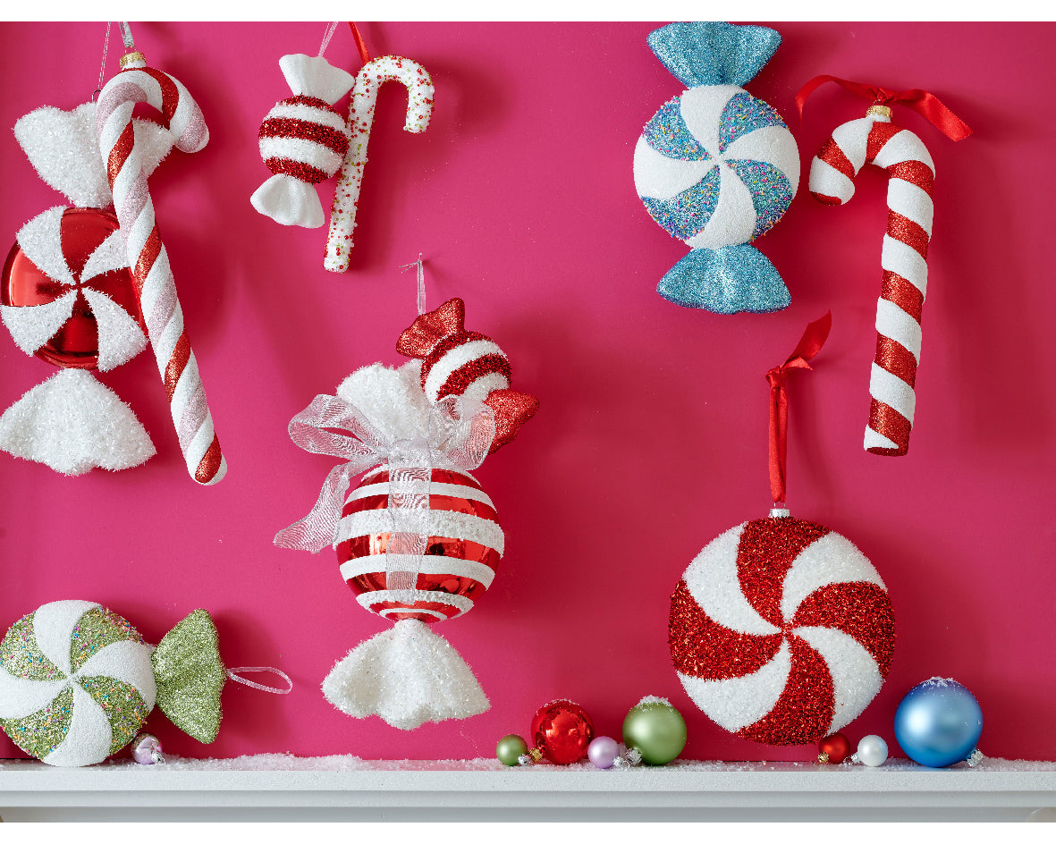 Glitter candy sweets hanging decs (2 Styles)