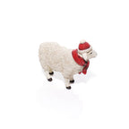Christmas farm sheep ornament with scarf and hat