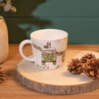 Christmas farm stoneware gift box mug