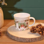 Christmas farm stoneware gift box mug