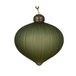 Sage green matte glass hanging decs (6 Styles)