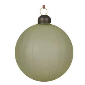 Sage green matte glass hanging decs (6 Styles)