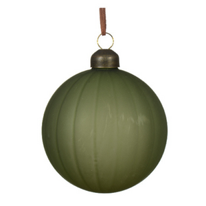 Sage green matte glass hanging decs (6 Styles)