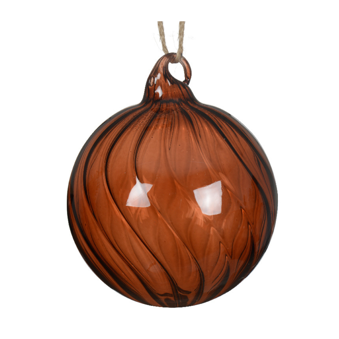 Glossy glass swirl pattern hanging decs (2 Styles)