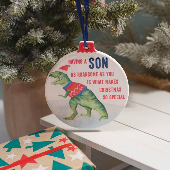 Roarsome ceramic ‘Son’ bauble