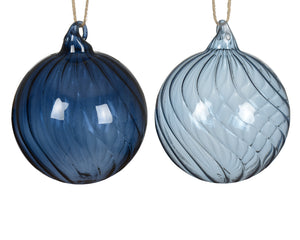 Glossy glass swirl pattern hanging decs (2 Styles)