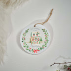 First Christmas in our new home ceramic hanging dec