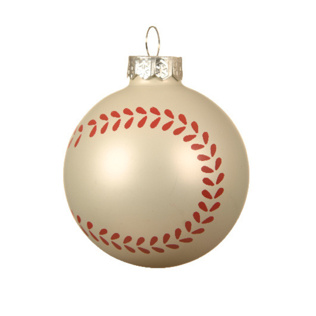 Sports ball glass baubles (6 Styles)