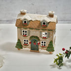 Holly cottage with dormer windows tealight holder