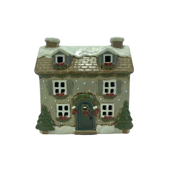 Holly cottage with dormer windows tealight holder