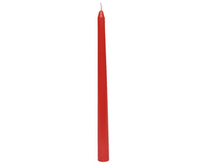 Christmas red wax dinner candles (Sold singly)