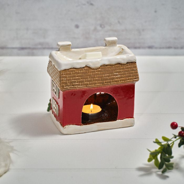 Holly cottage stoneware house wax melt burner