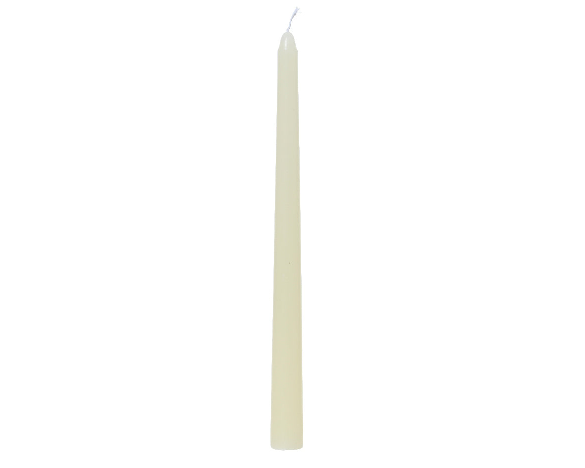 Ivory real wax dinner candles (Pack of 2)