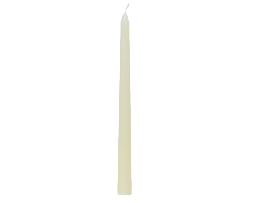 Ivory real wax dinner candles (Pack of 2)