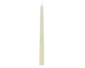 Ivory real wax dinner candles (Pack of 2)