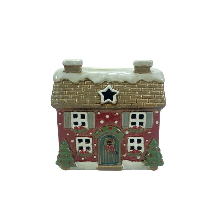 Holly cottage stoneware house wax melt burner