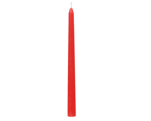 Christmas red real wax dinner candles (Pack of 2)