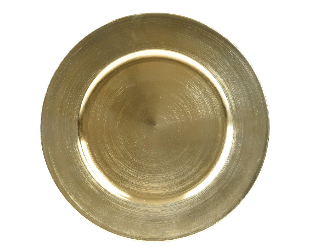 Elegant gold charger plate