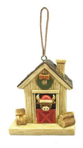Highland cow in stable hanging dec