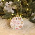 Baby’s first Christmas ceramic hanging dec