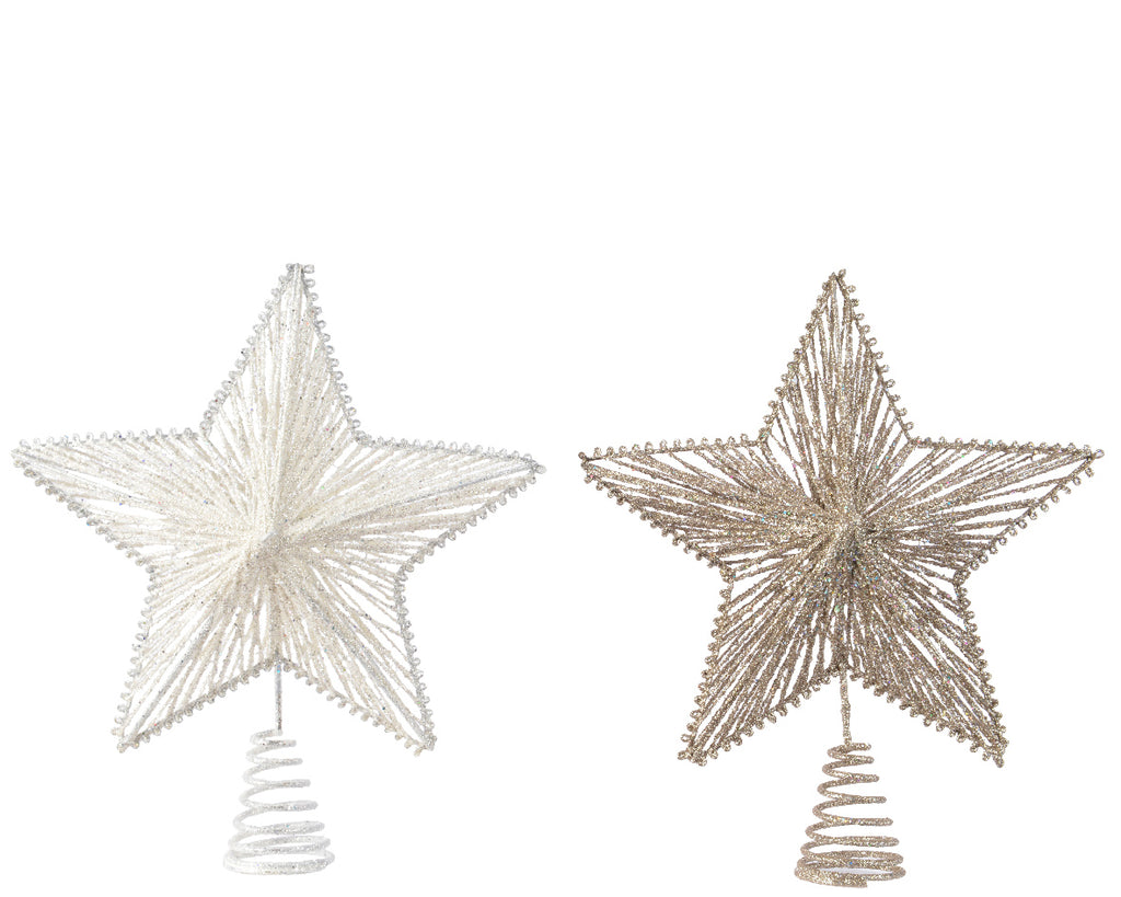 Sparkle finish star tree topper