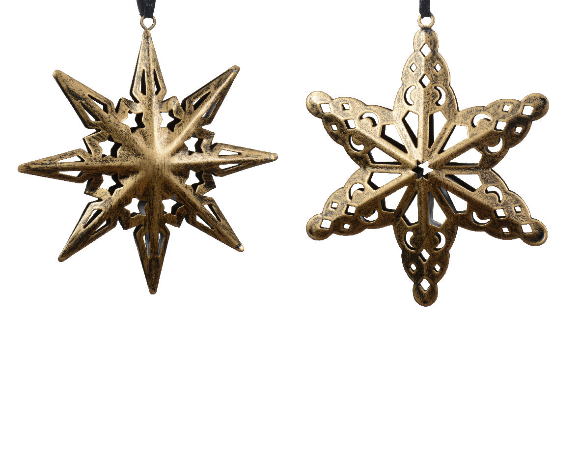 Cut out star iron hanging decs (2 Styles)