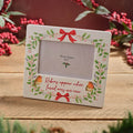 ‘Robins appear’ ceramic photo frame