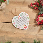 Robin think of you ceramic heart